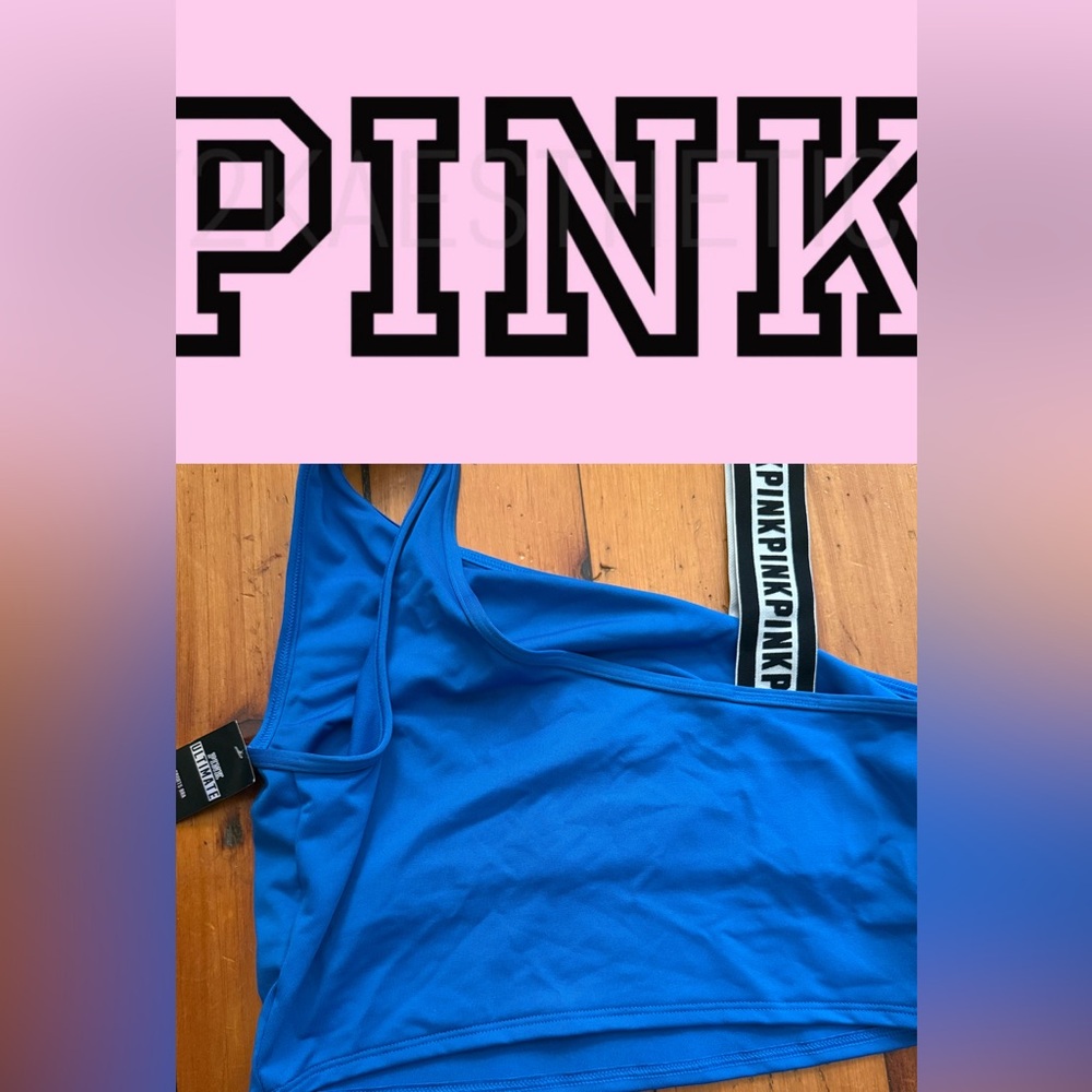 PINK Victoria's Secret Blue Sports Bra